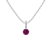 July Birthstone Silver Necklace SPE-5705